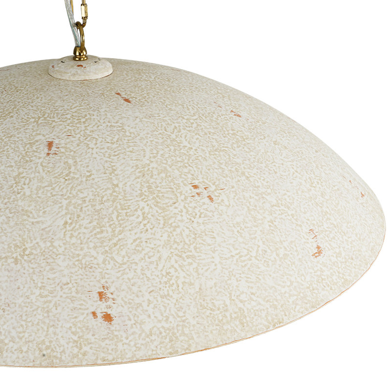 Alshat 1 - Light Dome Pendant, Distressed White