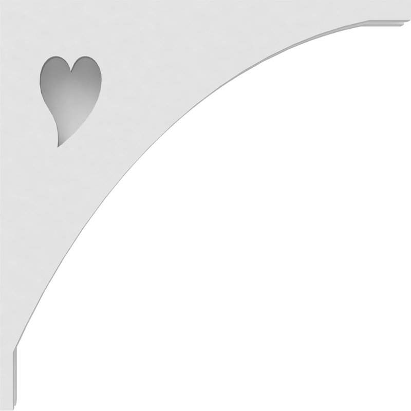 1 corbeau en PVC de qualité architecturale Winston de l 7/8 po x P 10 po x H 10 po, H 10 po x l 10 po x P 1,875 po