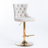 Swivel Upholstered Velvet Adjustable Height Counter Stool