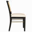 Chaise d'appoint de salle à manger en rotin (ensemble de 2)