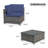Giga Wood - Person Patio Conversation Set with Cushions-999295237