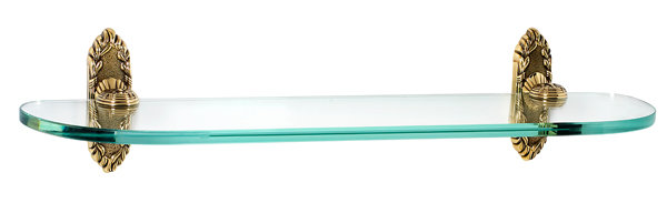 Tablette murale Ribbon and Reed, Poli antique, L 24 po x P 4,75 po