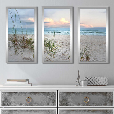 Beach Driftwood - 3 Piece Single Picture Frame Print