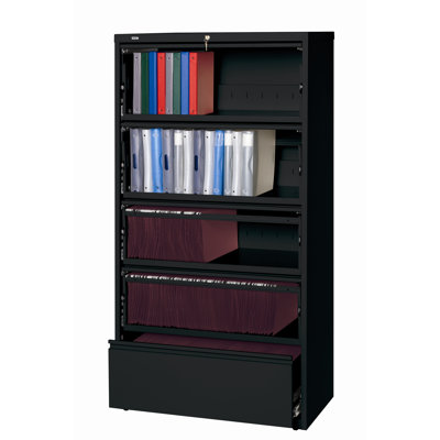 36'' Wide 5 -Drawer Steel File Cabinet