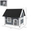 Outdoor Cat House WaterResistant Three Doors 77 x 575 x 68cm Grey