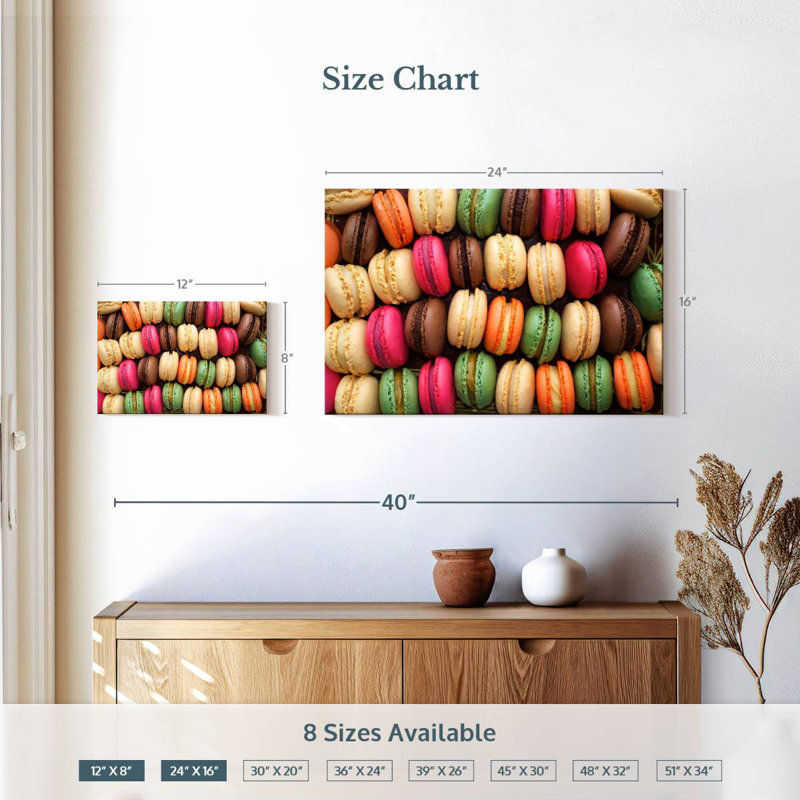 Macarons Yarlin, H 16 po x l 24 po