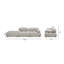 Canapé modulaire à accoudoirs simples 109,5 po Sigma-1753662763