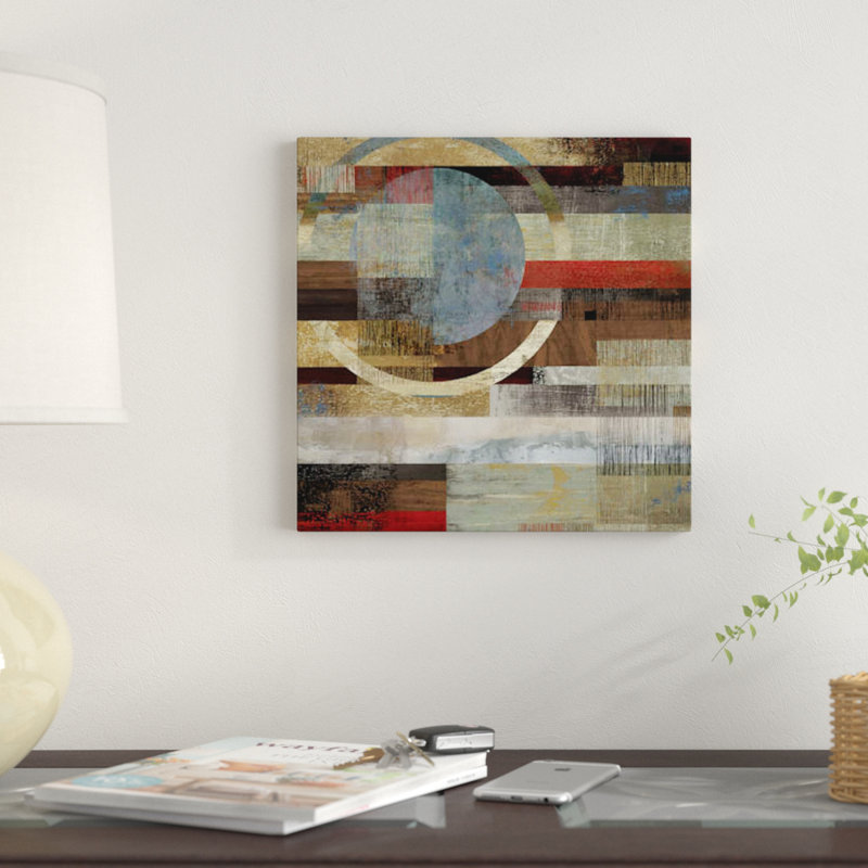 «Industrial II», impression sur toile, H 18 po x l 18 po x P 1,5 po, Toile tendue, Pas de tapis
