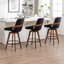 Swivel Upholstered Counter Stool-2011558005-2011558009-2011558011