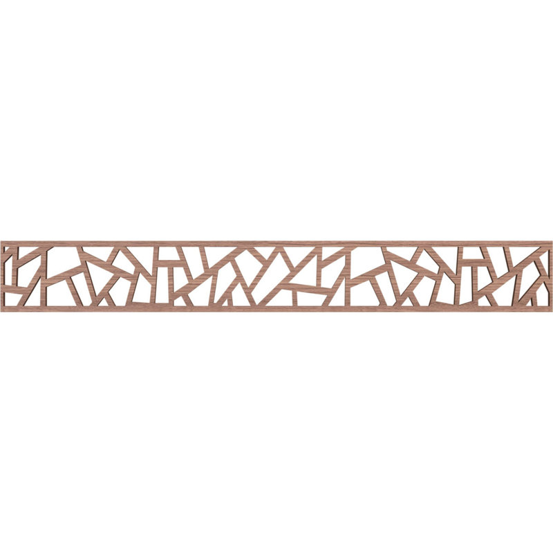 Moulure en bois Harrisburg, H 6 po x l 46,5 po x P 0,375 po, Noyer