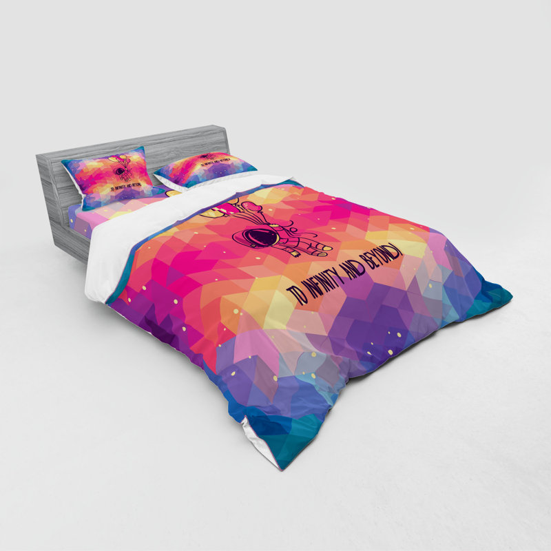 Ensemble de housse de couette astronaute, Housse de couette grand + 3 pièces supplémentair