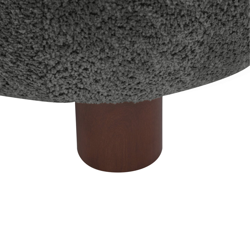 Modern Bouble Fabric Accent Chair, Gris foncé