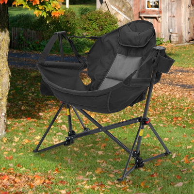 Hammock Swing Camping Chair With Storage Bag by Arlmont & Co.