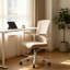 Chaise de bureau ergonomique, appui-tête réglable avec support lombaire et accoudoirs rabattables-1755781256