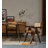Andrene Solid Wood Rattan Genuine Leather Arm Chair Dining Chair-2058974547