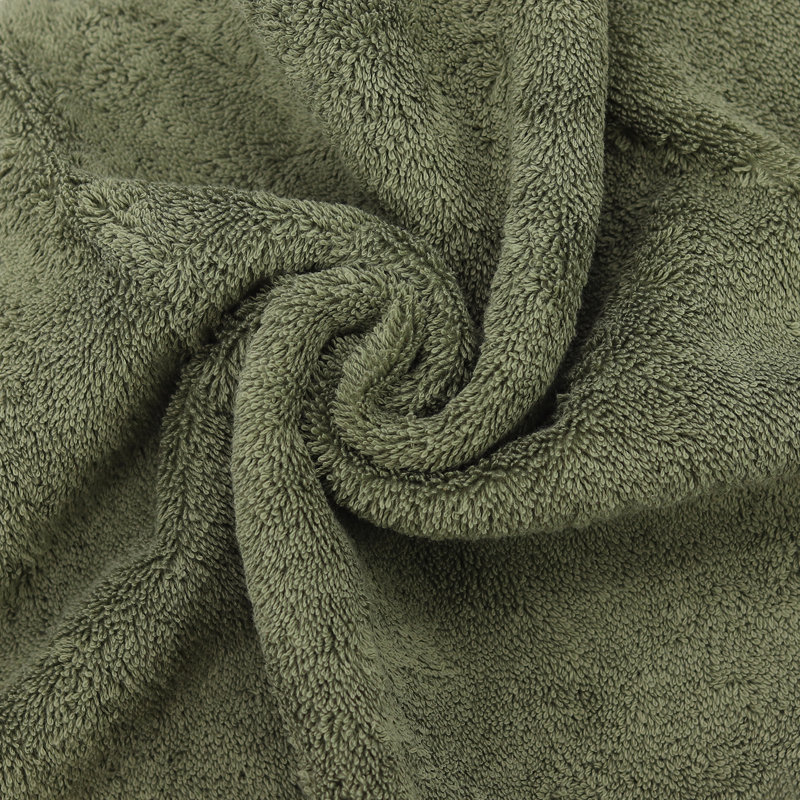 Ensemble de serviettes de bain en coton turc 2 pièces Wellston, Mousse, 2