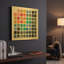 «Retro Color Chart» par Wild Apple Portfolio, art mural en métal doré, 12 po x 12 po-1320543808
