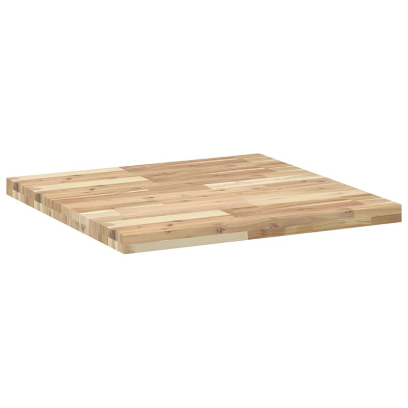 Alcroft Solid Wood Table Top, 4cm H x 70cm W x 70cm D