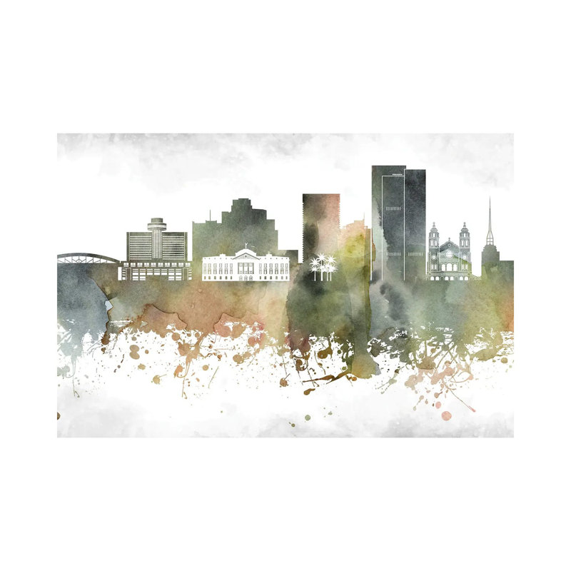 Phoenix Skyline by WallDecorAddict - Wrapped Canvas Print, 30.48cm H x 45.72cm W x 1.9cm D