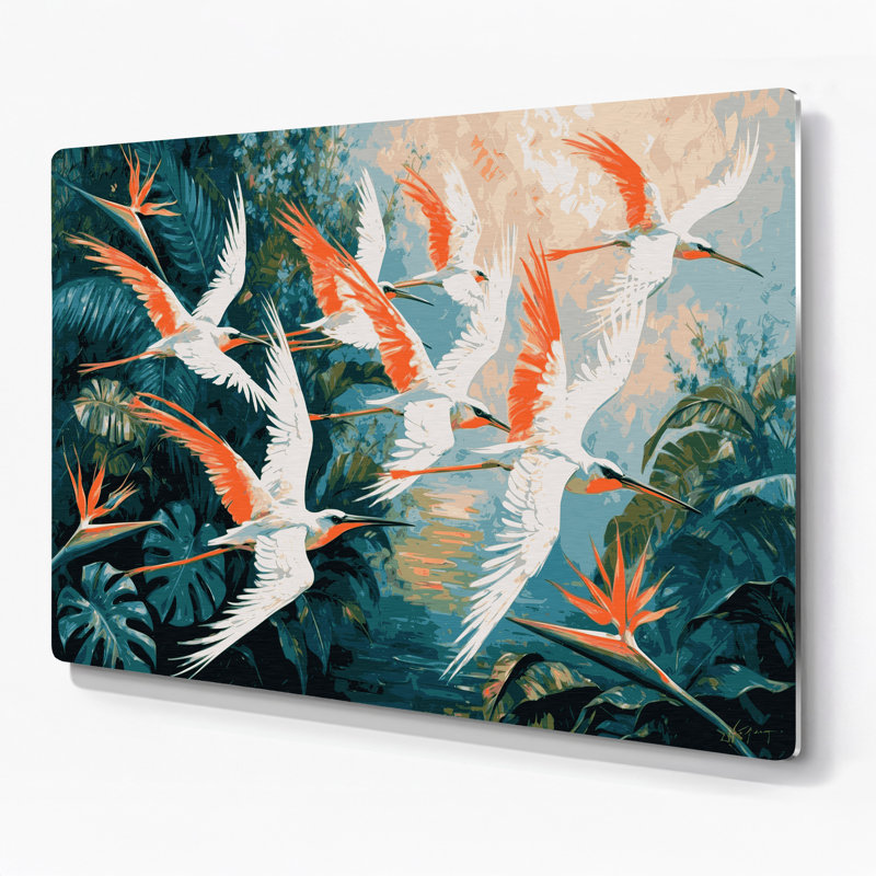 Art mural en métal hawaïen, H 20 po x l 30 po