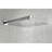 White Brass Shower - Luxury Rainfall Head Faucet With Self-cleaning Feature Bathroom Wall Mount