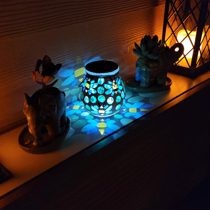 4.5 " Solar Powered Integrated LED Outdoor Hanging Light