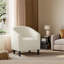 Fauteuil club rembourré en tissu-106296589