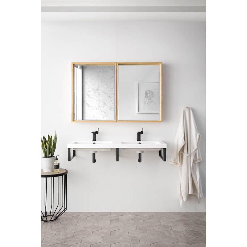 Boston 48'' W Double Vanity, Matte Black