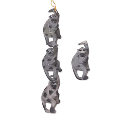 Novica Handmade Jungle Celebration Wood Ornaments