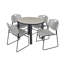 Plateau de table Kee, 4 chaises empilables Zeng-51310978-51311007-84166837