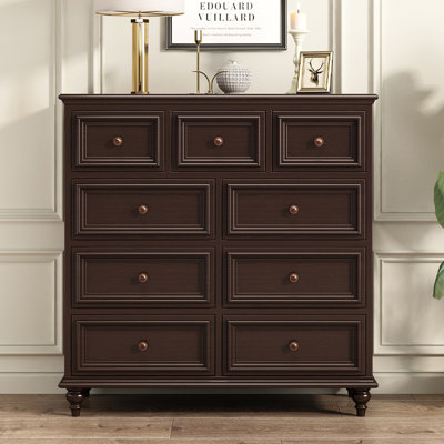 Dark Walnut Solid Wood Accent Cabinet by Mattress Land and Furniture, LLC