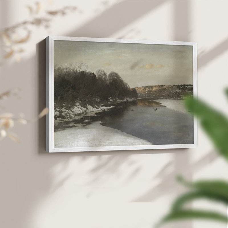 Paysages rétro-CCxxiv-impression encadrée - réversible, Blanc, H 16 po x l 20 po