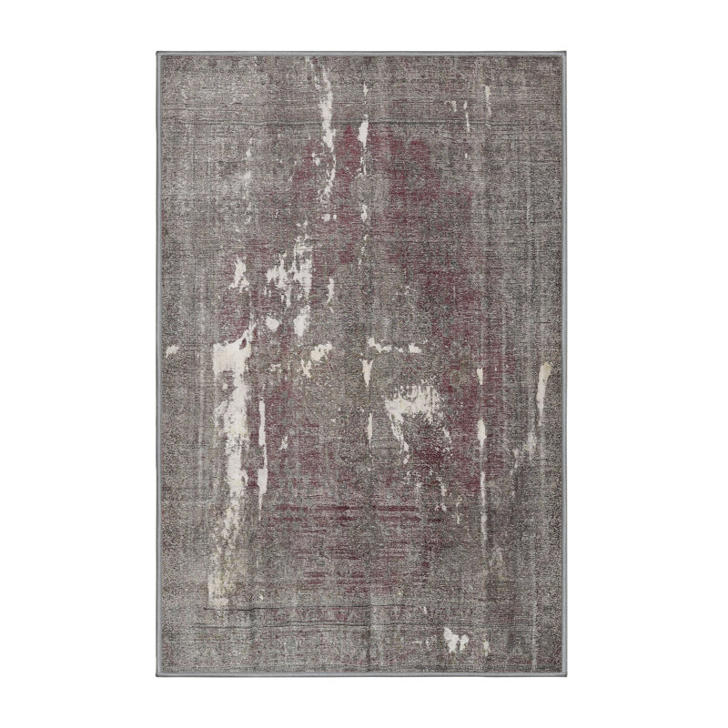 Tapis gris/brun clair traditionnel Paseo, Rectangle 2 pi x 5 pi