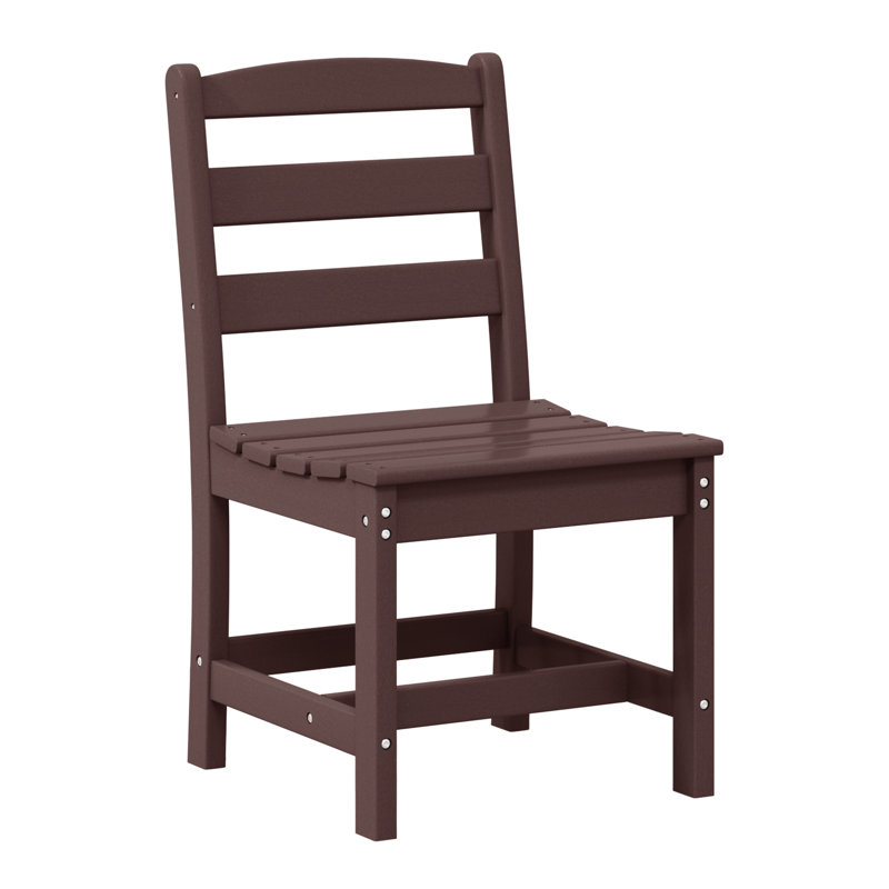 Chaise d'appoint de patio, Marron foncé