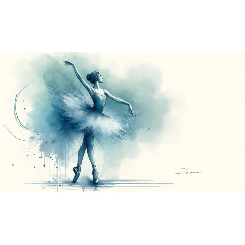 " Ethereal Dance Modern Ballet Dancer ", 12" H x 16" W x 1" D