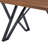 Walnut Dining Table With Stable Metal Leg Construction, 57.73" W X 35.5" D 29.4" H Base In Finish For Kitchen & Dining,