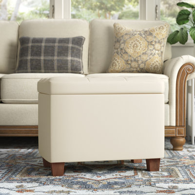 Borchert Faux Leather Ottoman