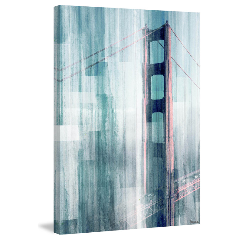«Golden Gate» par Parvez Taj, reproduction d'art sur toile tendue, H 18 po x l 12 po