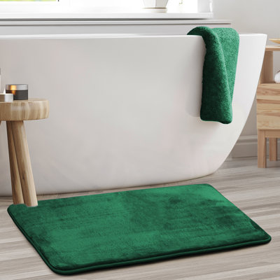 Tapis de bain en mousse viscoélastique ultra-doux avec envers antidérapant en PVC