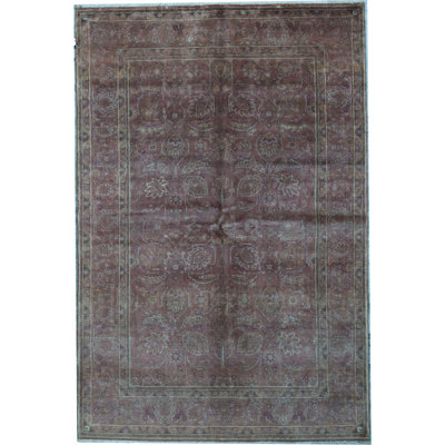 Tapis rouille et rouille de haute qualité noué à la main