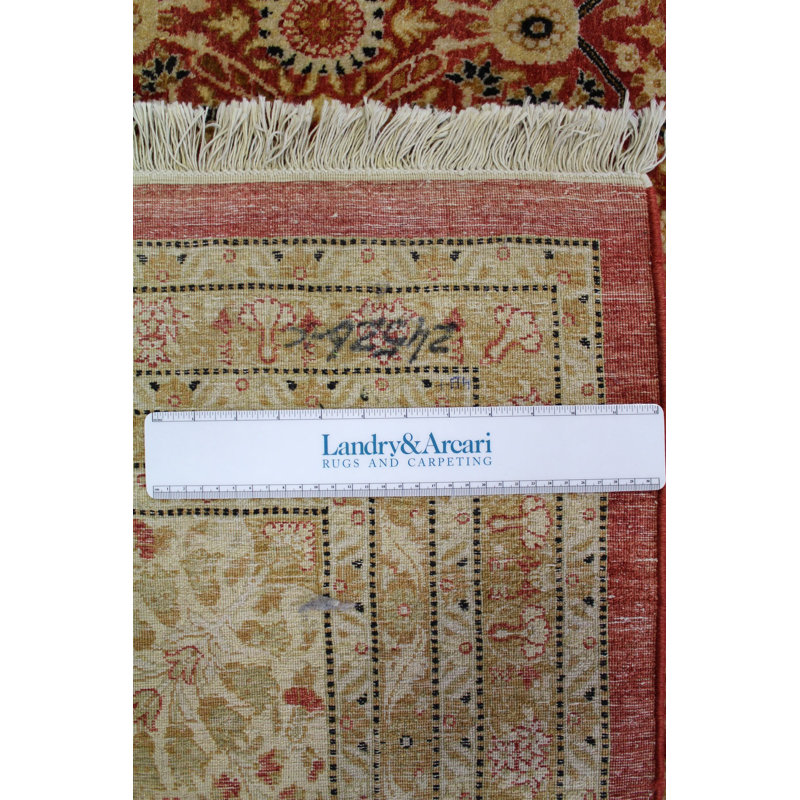 Tabriz One-of-a-Kind 11'10" x 12'1" New Age Area Rug in Red/Rust