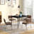 HOMCOM Industrial Folding Dining Table for 2 to 4, Space Saving Drop Leaf Kitchen Table for Small Spaces, Walnut-1708197978