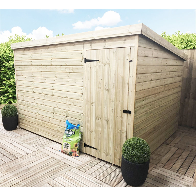 Knockout 9 ft. W x 5 ft. D Solid Wood Garden Shed