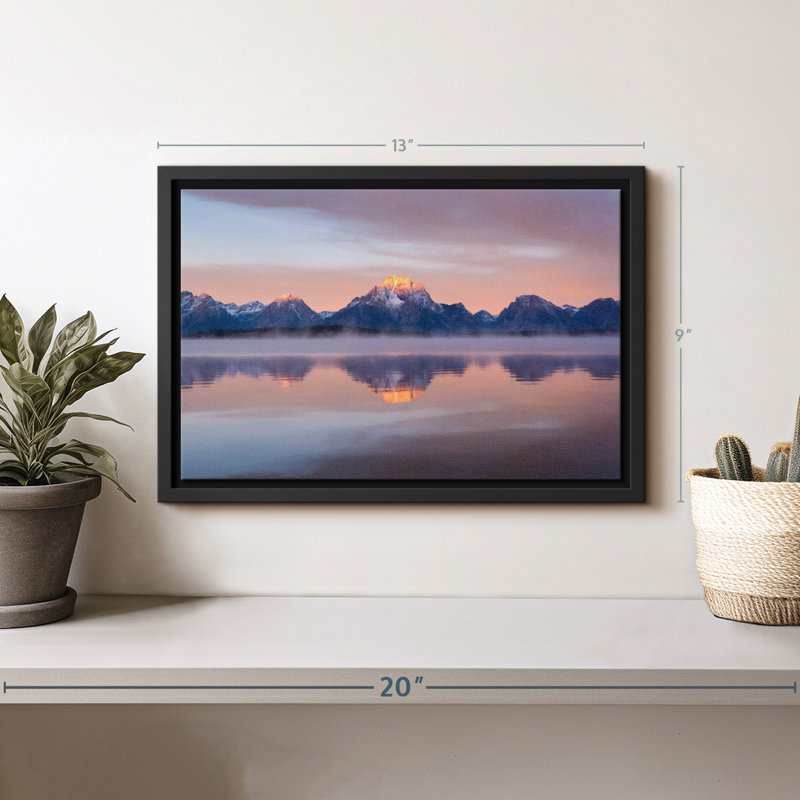Impression sur toile «Ottoser Grand Teton Glow», H 9 po x l 13 po