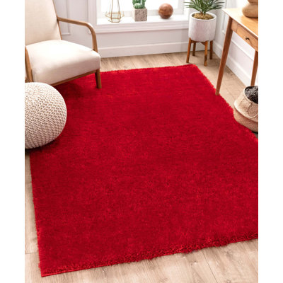 Tapis rouge à poils longs Feather