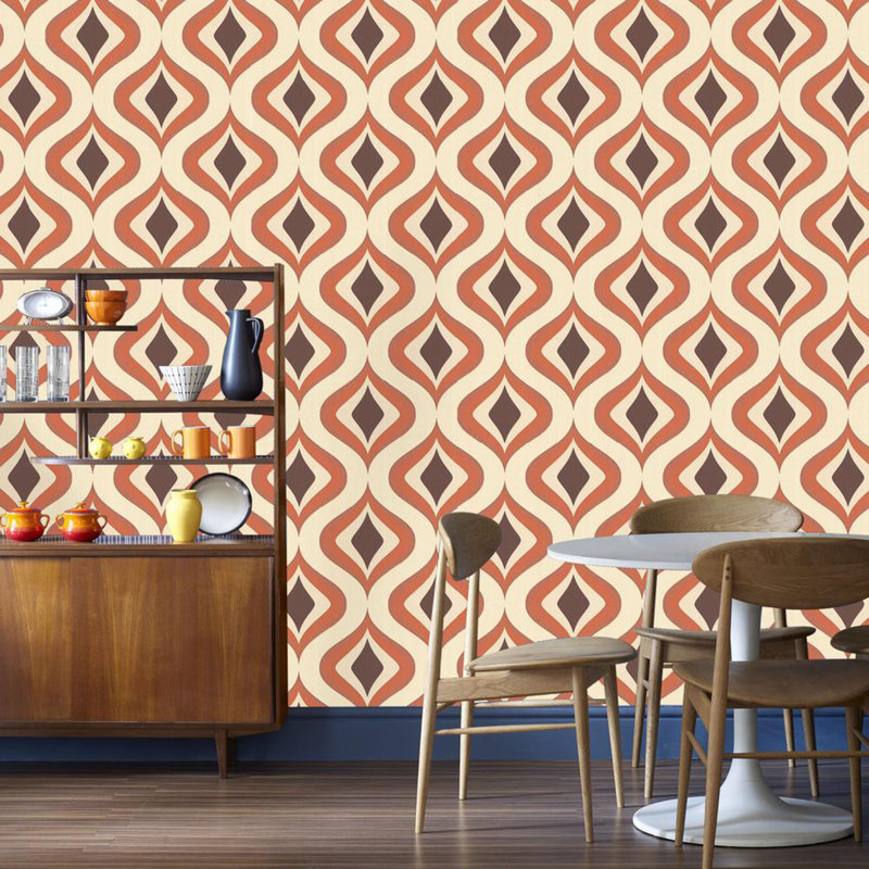 Graham And Brown Wall Decor Geometric Vinyl Wallpaper Roll