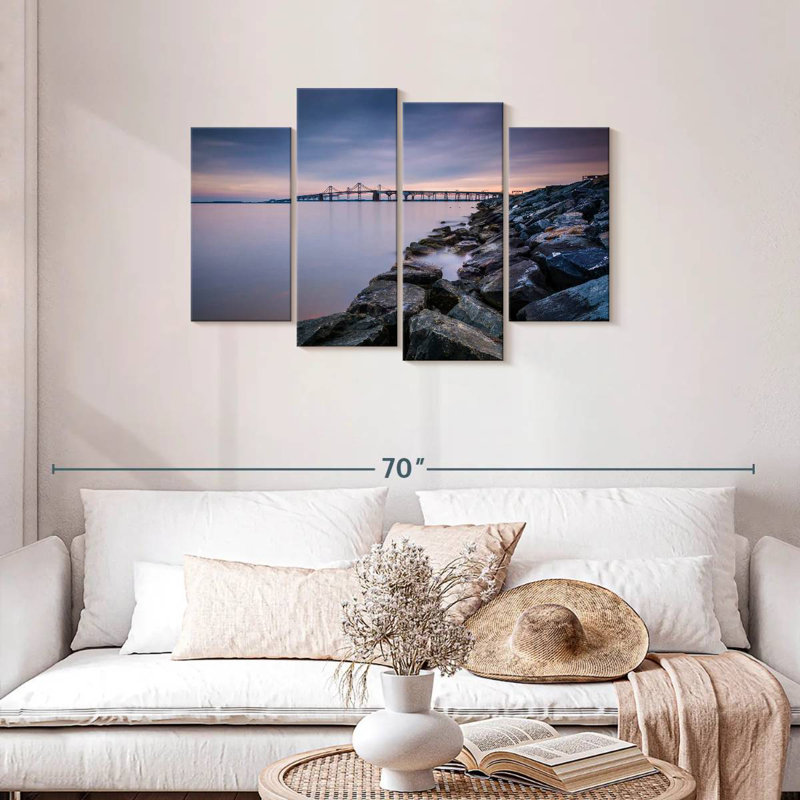 Soirée Chesapeake Bay Bridge, H 27 po x l 43 po