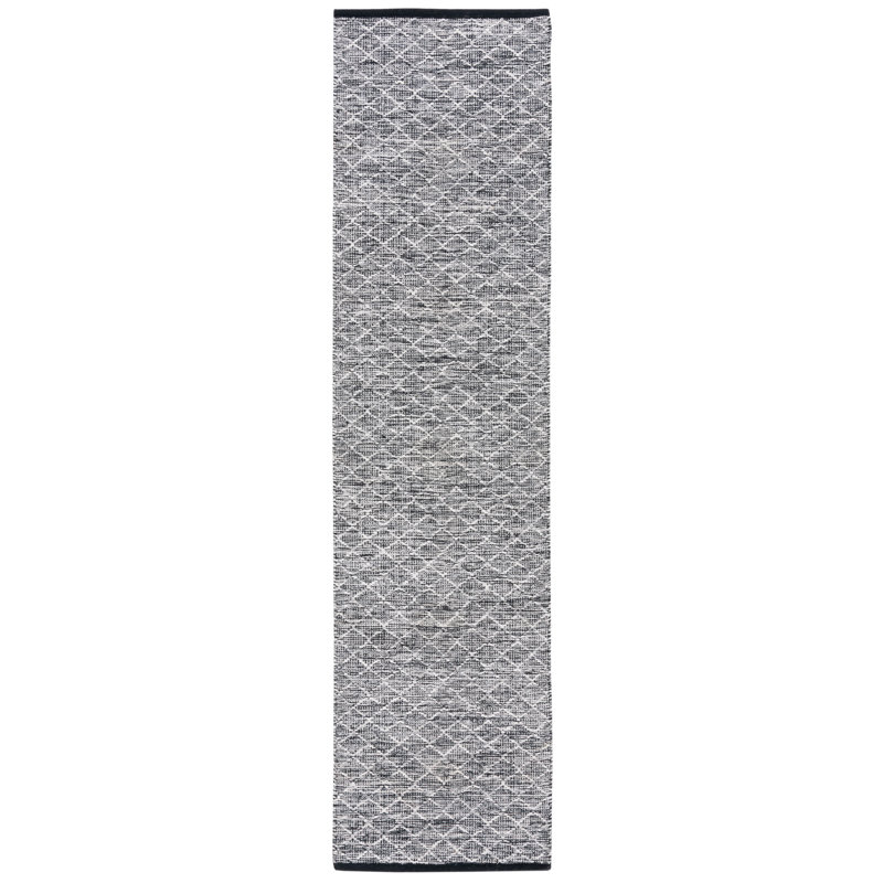 Plarent Flatweave Cotton Geometric Rug, Runner 2'3" x 9'