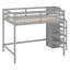  Lit mezzanine double avec armoire de rangement et escalier Karieliz-1851634611