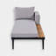Lit de jour rectangulaire d'extérieur 55,02 po avec coussins-95943466